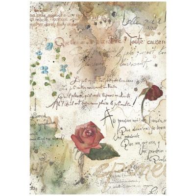 Stamperia Flowers And Poems Rice Paper - Pattern