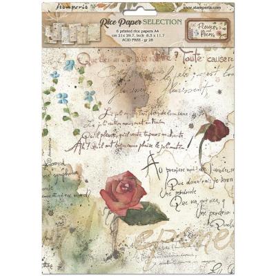 Stamperia Flowers And Poems Rice Paper Selection
