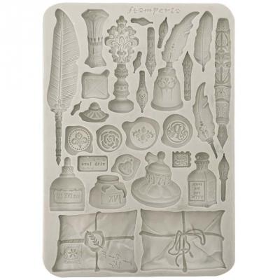 Stamperia Flowers And Poems Silicon Mould - Callygraphy