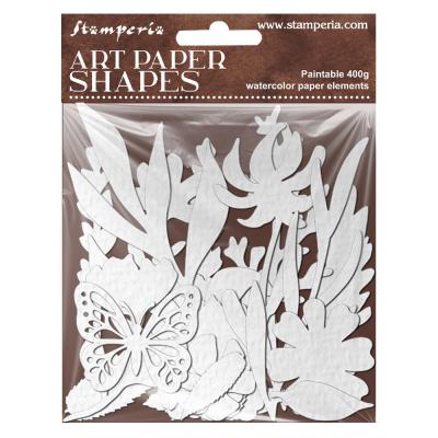 Stamperia Flowers And Poems - Art Paper Shapes