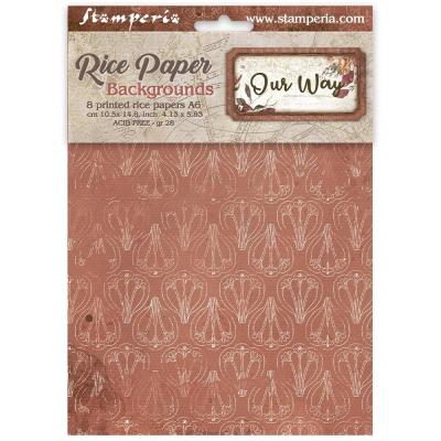 Stamperia Our Way - Rice Paper Backgrounds Selection