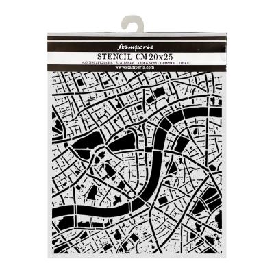 Stamperia Our Way Stencils - Street Map