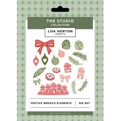 Lisa Horton Crafts Die Set - Festive Wreath Elements