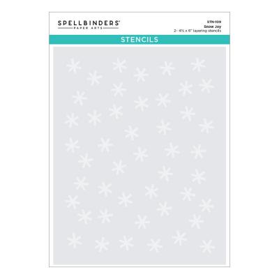 Spellbinders Mugs & Kisses Stencil - Snow Joy