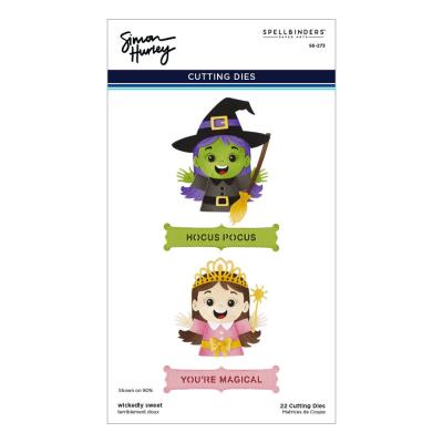 Spellbinders Simon Hurley Halloween Hugs Etched Dies - Wickedly Sweet
