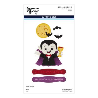 Spellbinders Simon Hurley Halloween Hugs Etched Dies - Drac