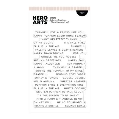 Hero Arts Whimsical Wheels Stempel - Autumn Greetings