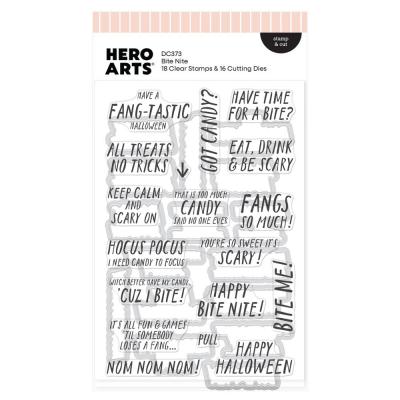 Hero Arts Spooky Smiles Stamp & Cut - Bite Nite