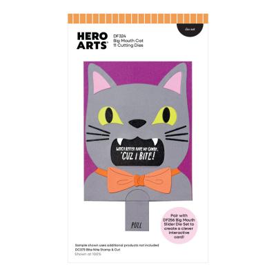 Hero Arts Spooky Smiles Die Set - Big Mouth Cat