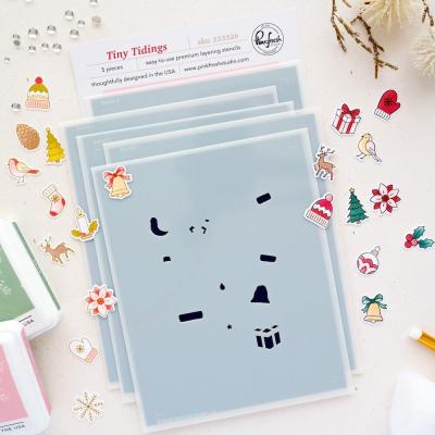 Pinkfresh Studio Season Of Wonder Stencil - Tiny Tidings