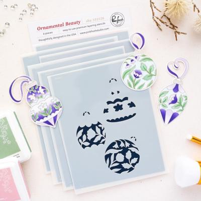 Pinkfresh Studio Season Of Wonder Stencil - Ornamental Beauty