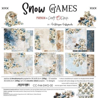 Craft O'Clock Snow Games - Paper Set