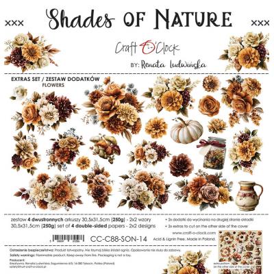 Craft O'Clock Shades Of Nature - Extras Set Flowers