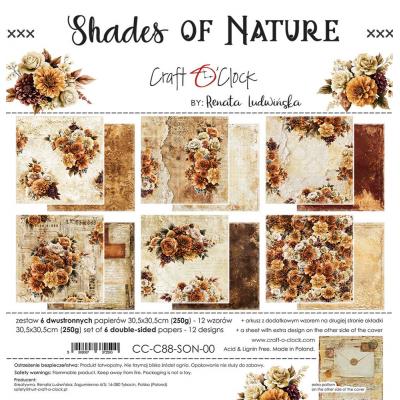 Craft O'Clock Shades Of Nature - Paper Set