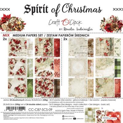 Craft O'Clock Spirit Of Christmas - Mix Paper Set