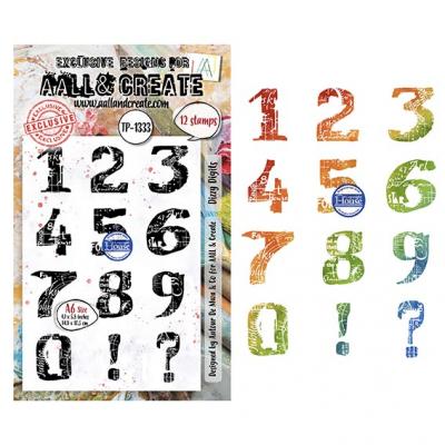 Aall and Create Scribble Away Stempel - Dizzy Digits