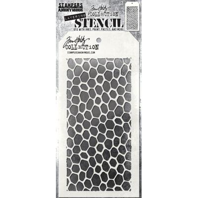 Stampers Anonymous Tim Holtz Layering Stencil - Hive
