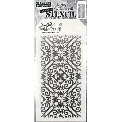 Stampers Anonymous Tim Holtz Layering Stencil - Flames