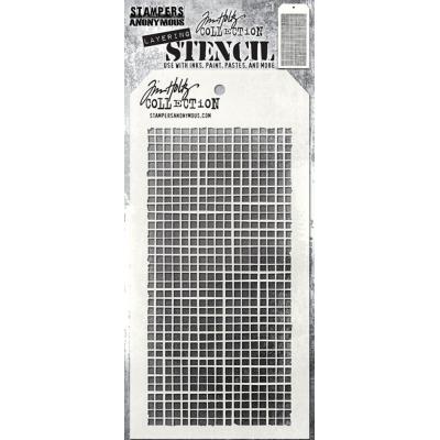 Stampers Anonymous Tim Holtz Layering Stencil - Linen