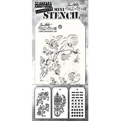 Stampers Anonymous Tim Holtz Mini Stencil Set #53