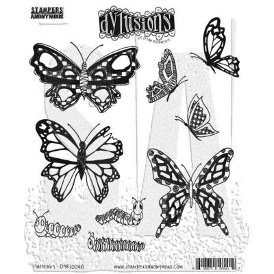 Stampers Anonymous Dylusions Stempel - Flutterby