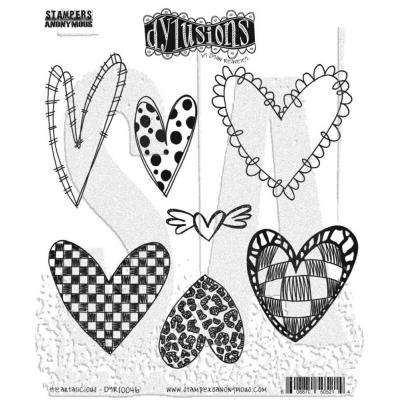 Stampers Anonymous Dylusions Stempel - Heartalicious