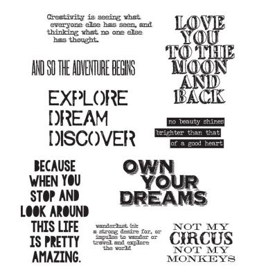 Stampers Anonymous Tim Holtz Stempel - Life Quotes