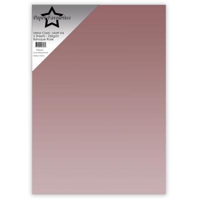 Paper Favourites Mirror Card Matte - Baroque Rose