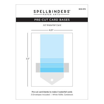 Spellbinders Kinetic Card Blanks - Waterfall  Card