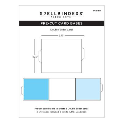 Spellbinders Kinetic Card Blanks - Double Slider Card