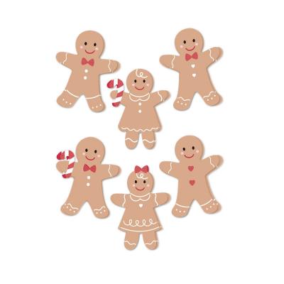 Spellbinders Sleigh Bells Ring Dimensional Acetate Stickers - Gingerbread