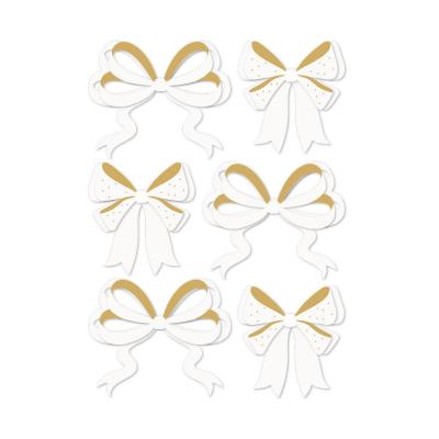 Spellbinders Sleigh Bells Ring Dimensional Acetate Stickers - Bows