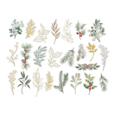 Spellbinders Sleigh Bells Ring - Clear Foliage Stickers