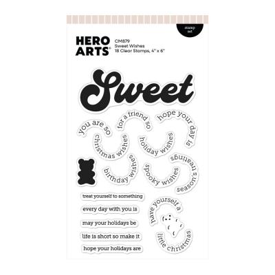 Hero Arts Beary Sweet Holiday Stempel - Sweet Wishes