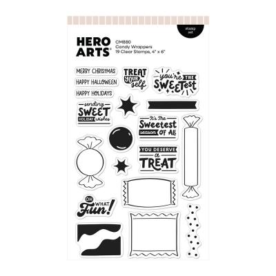 Hero Arts Beary Sweet Holiday Stempel - Candy Wrappers