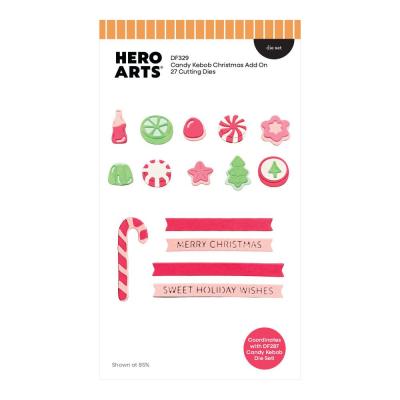 Hero Arts Beary Sweet Holiday Die Set - Candy Kebob Christmas Add On