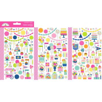 Doodlebug Design Cupcakes & Candles - Mini Icons Stickers