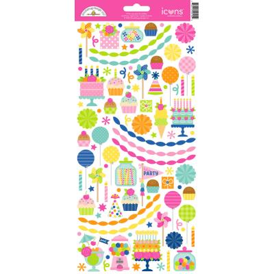 Doodlebug Design Cupcakes & Candles - Icons Stickers