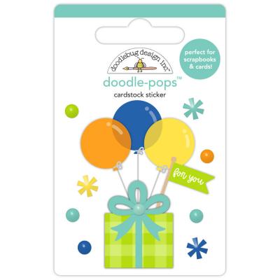 Doodlebug Design Balloons & Banners - Surprise Party