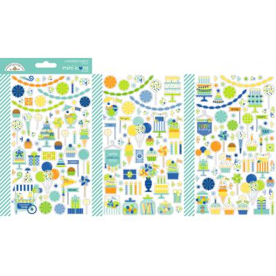Doodlebug Design Balloons & Banners - Mini Icons Stickers
