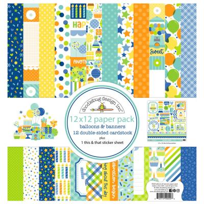 Doodlebug Design Balloons & Banners - Paper Pack