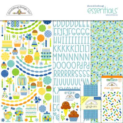Doodlebug Design Balloons & Banners - Essentials Kit