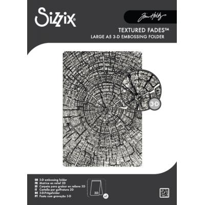 Sizzix Tim Holtz Embossing Folder - Tree Rings
