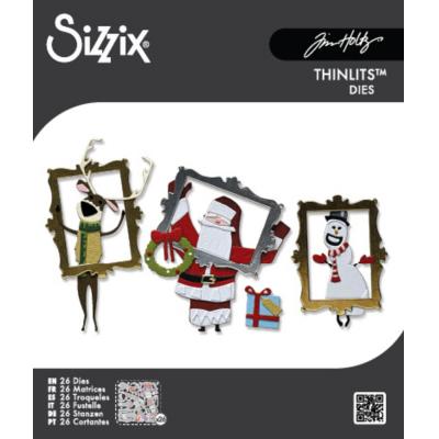 Sizzix Tim Holtz Thinlits Dies - Vault Papercut Christmas