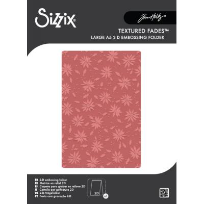 Sizzix Tim Holtz Embossing Folder - Holly Poinsettia