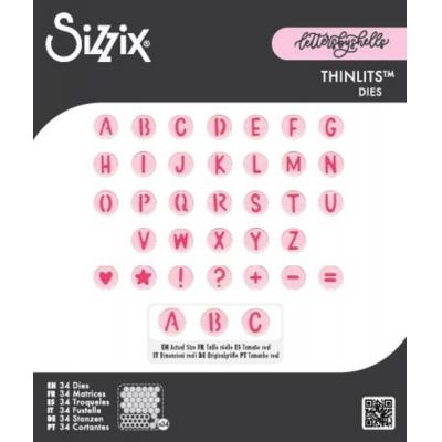 Sizzix Thinlits Dies - Alphabet Beads