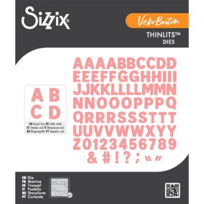 Sizzix Thinlits Dies - Mini Bold Alpha