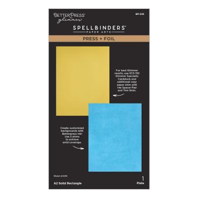 Spellbinders Create Your Way Everyday Press Plate - Solid Rectangle