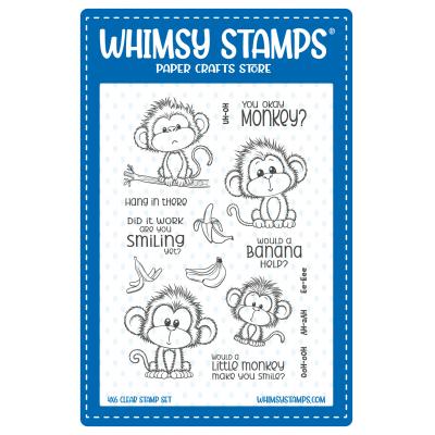 Whimsy Stamps Stempel - Adorable Monkeys