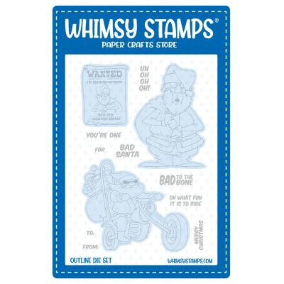 Whimsy Stamps Cutting Dies - Bad Santa